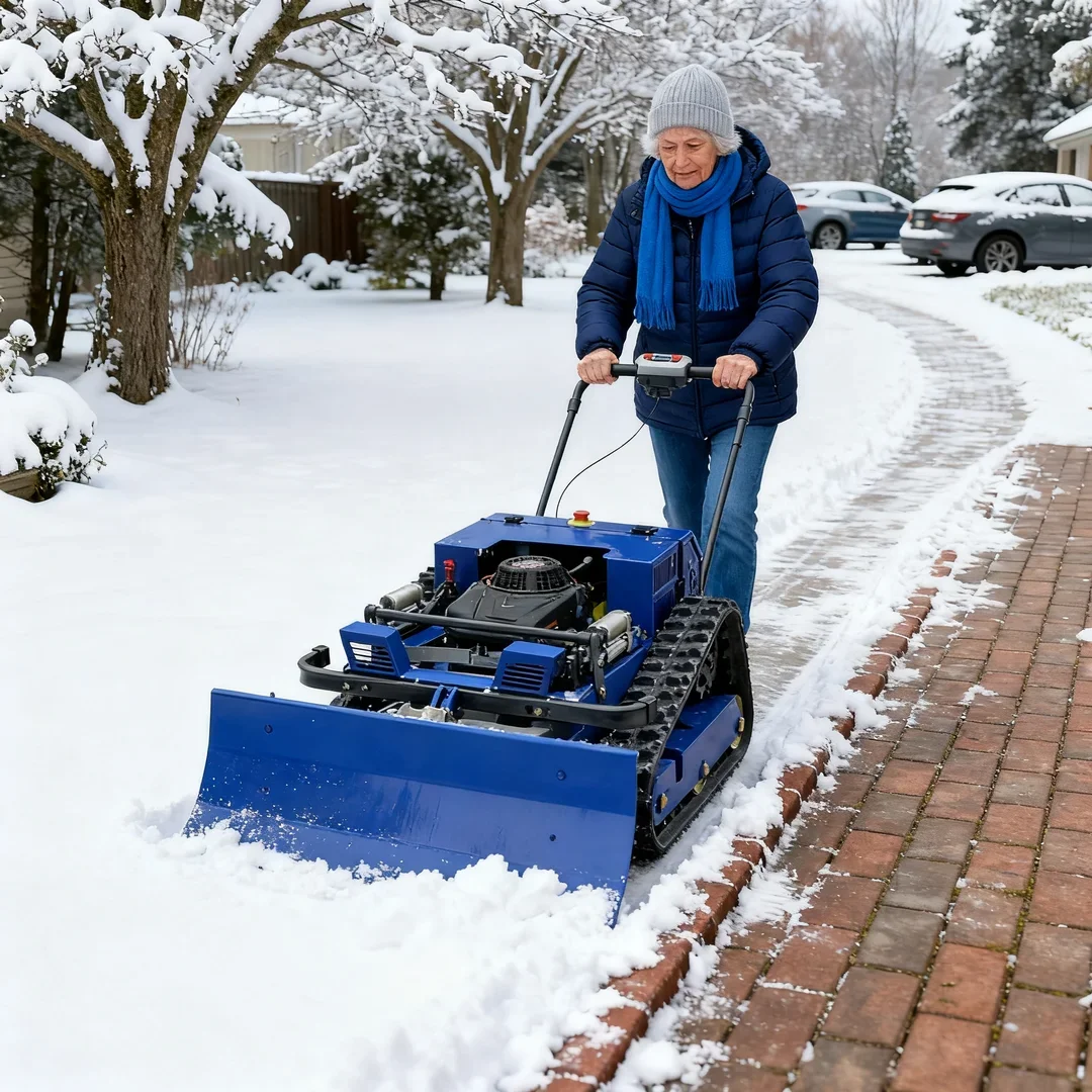 Customized CE EPA Marked Remote Control Lawn Mower - Industrial Grade High Horsepower Device with Snow Plow Factory Direct