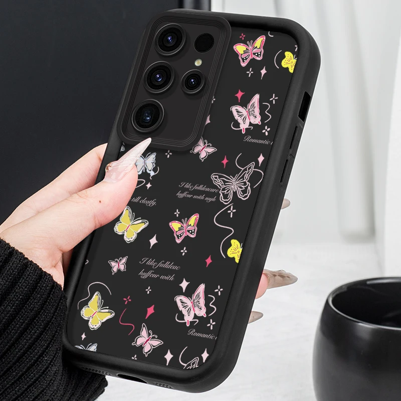 Colored Bowknot Case for Samsung Galaxy S24 S25 S23 Ultra S22 S21 Plus FE A36 A56 A26 A16 A06 A15 A25 A35 A55 5G Soft Back Cover