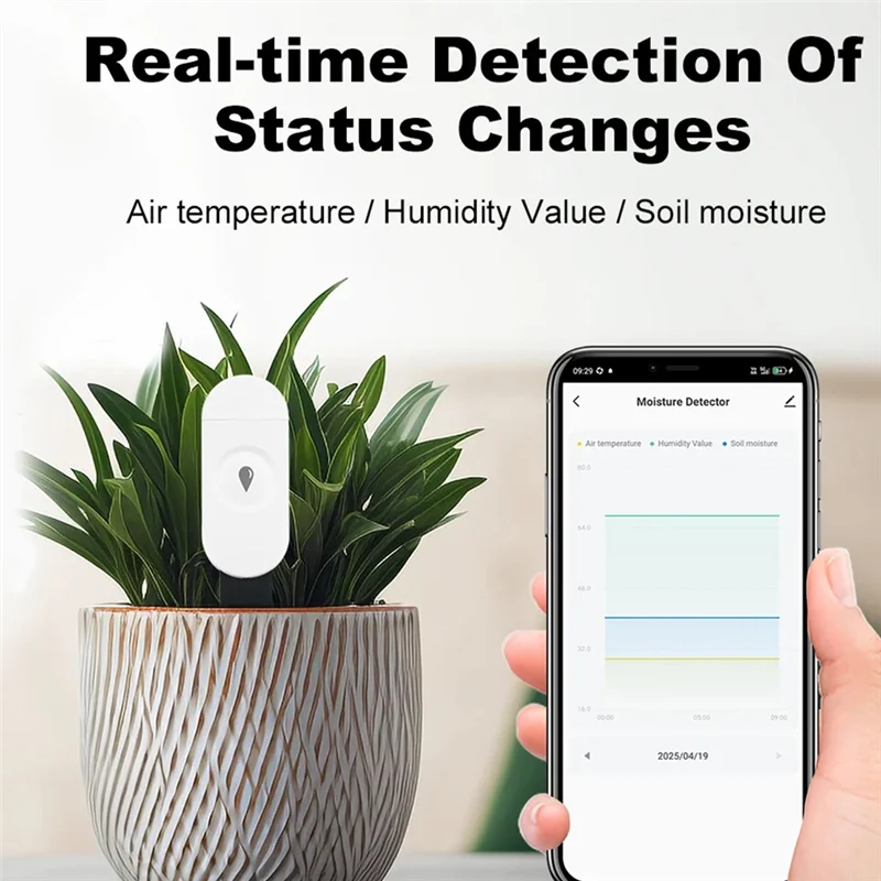 Zigbee Soil Moisture Sensor Garden Temperature Humidity Tester Automation Irrigation Detector For Home Assistant Z2M-AAAE