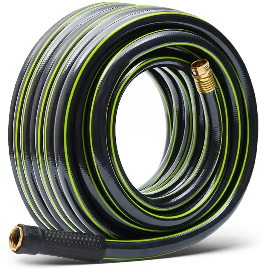 Garden Hose 3 4 in. x 50 ft. Heavy Duty Lightweight PVC Water Hose Flexible, No Kink, Leakproof, Male to Female Fittings 200PSI