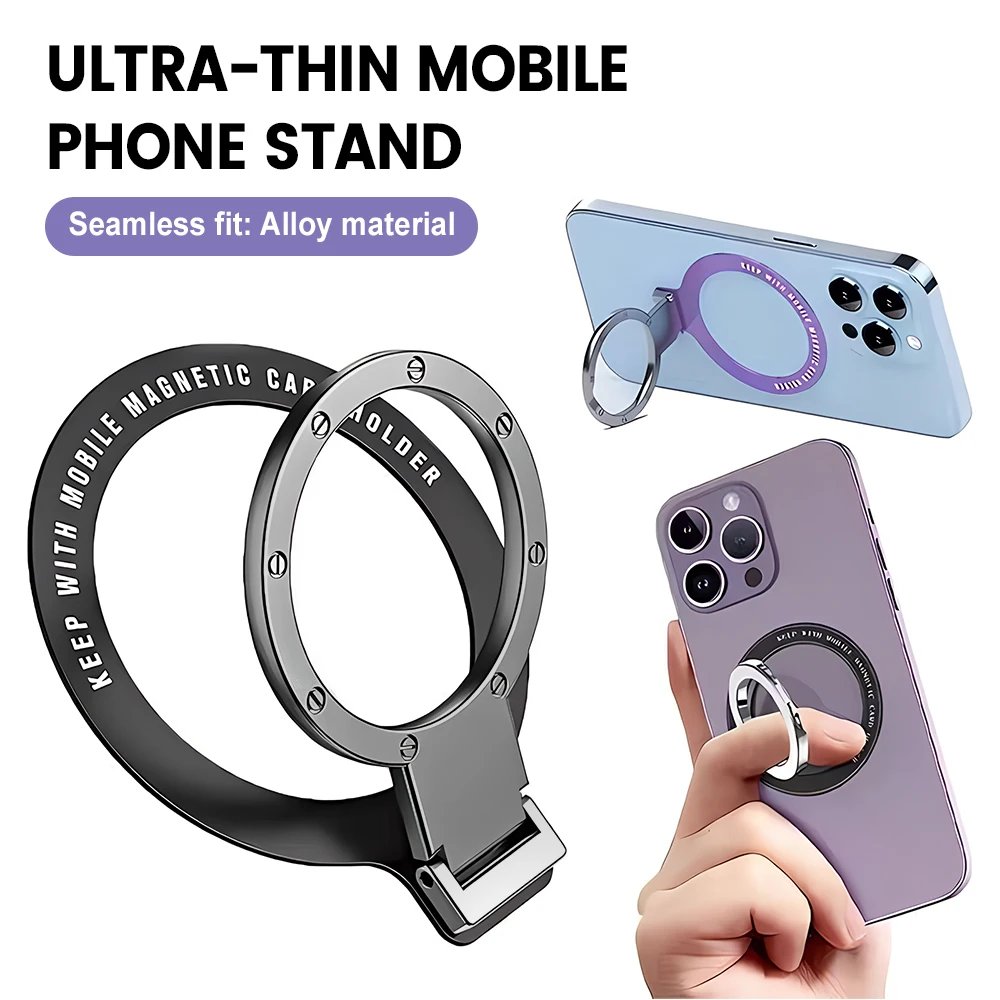 For 360° Phone Finger Ring Holder For iPhone Samsung Xiaomi Mini Magnet Phone Stand Grip Mount Smartphone Accessories