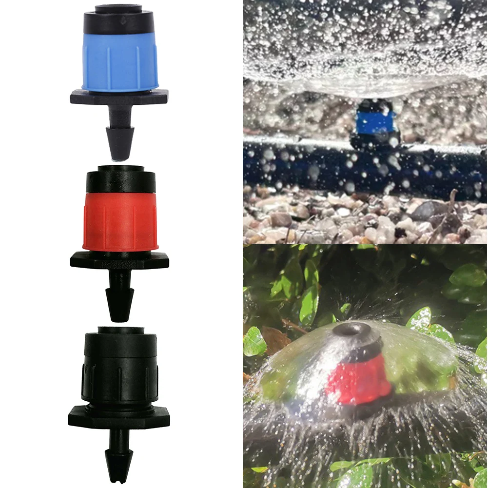 20/100pcs Adjustable Irrigation Dripper Sprinkler 4/7mm Hose Watering Drip Irrigation Sprinkler Garden Water Irrigation System