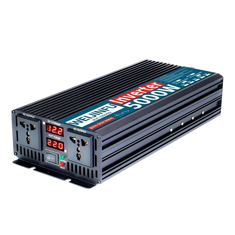 2300W Pure Sine Wave Inverter Accessories,5000W Peak Power with Dual Silent Fans & 95% Efficiency,RV&Truck Must-Have Accessories