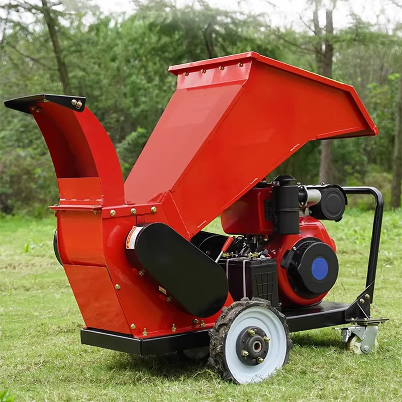 Wood Chipper, Fuel-powered Shredder/wood Chipper, Multi-functional Heavy-duty Design, 190F Branch Processing (Customized)