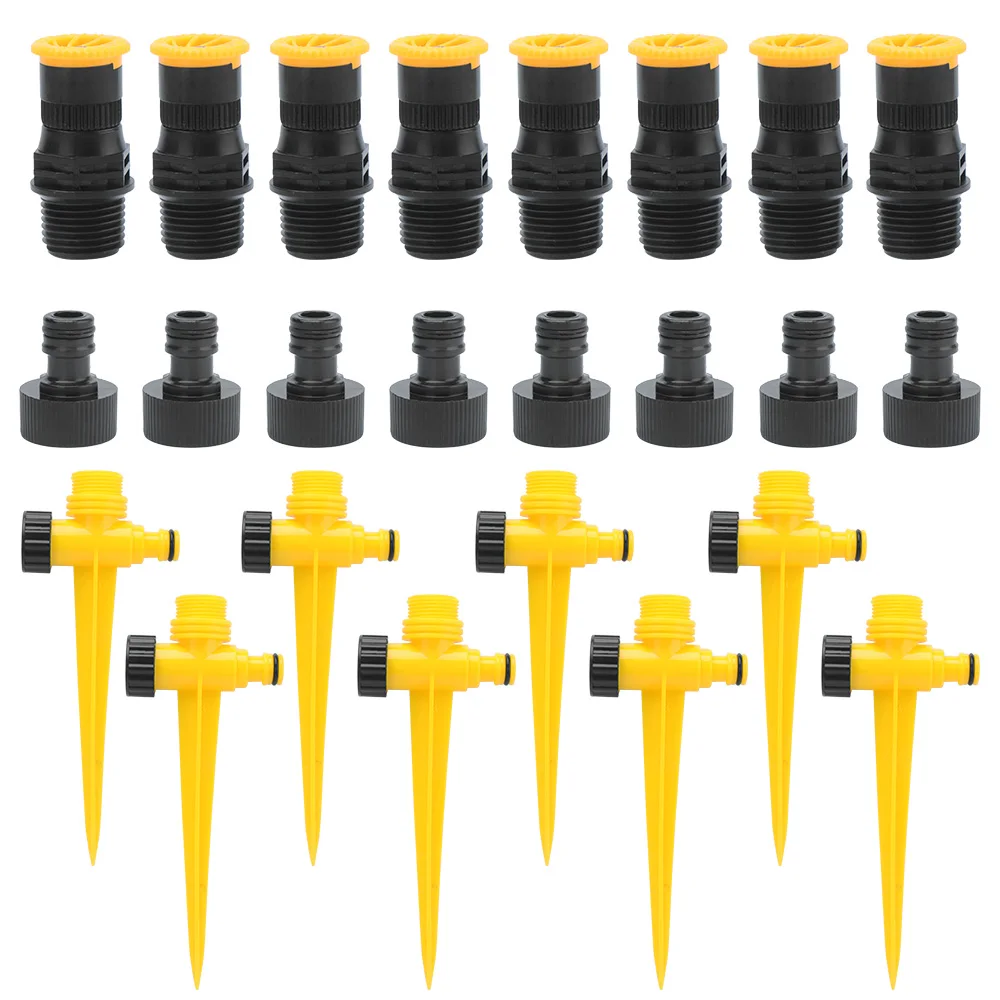 360° Automatic Sprinkler Rotating Garden Lawn Irrigation System Large Area Coverage Water Sprinkler Nozzle Irrigation Supplies