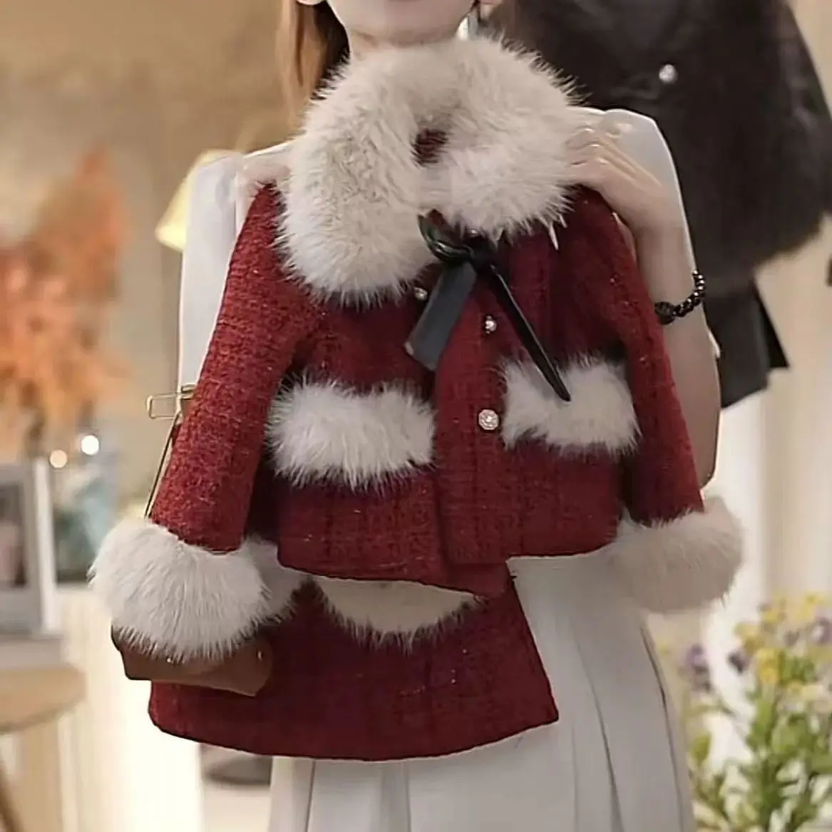 Winter Kids Jacket+Skirt Princess Set Girls Clothes Set Autumn Thick Kids Clothing 2 3 4 5 6 7 8Y