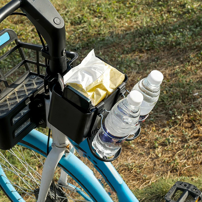 Multi Functional Electric Vehicle Front Storage Box Mobile Phone Cup Holder Pedal Motorcycle Skateboard Bike Hanging Basket