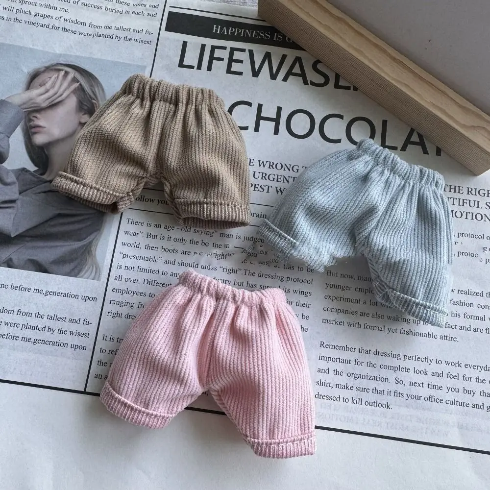 10cm Fashion Cotton Doll Trousers Doll Jeans Shirt Pants For Casual Wears Doll Clothes Accessories Kids Toys