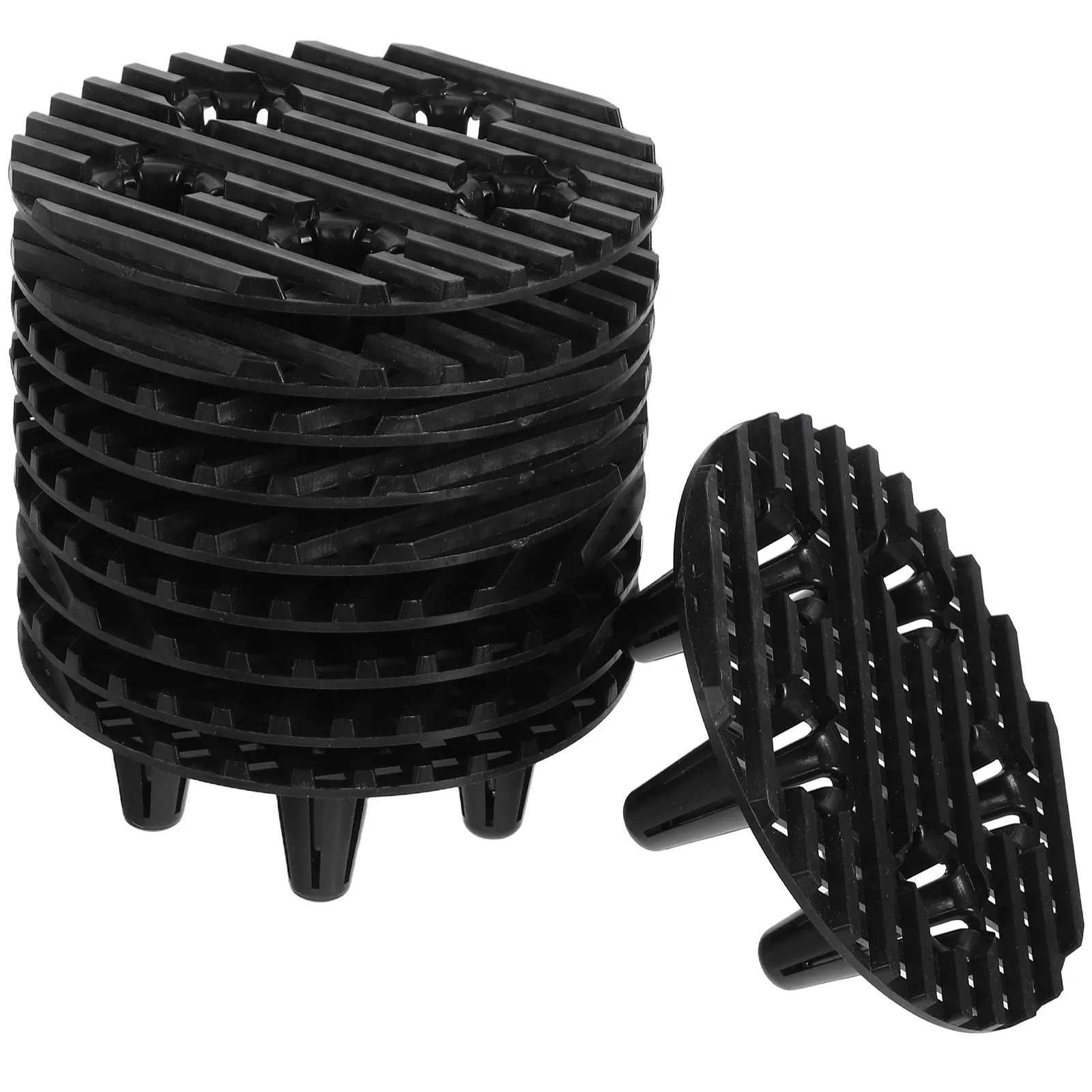 12Pcs Plastic Plant Pot Feet Risers Round Drainage Inserts for Flower Pot Supports Root Rot Prevention Floor Protectors Indoor