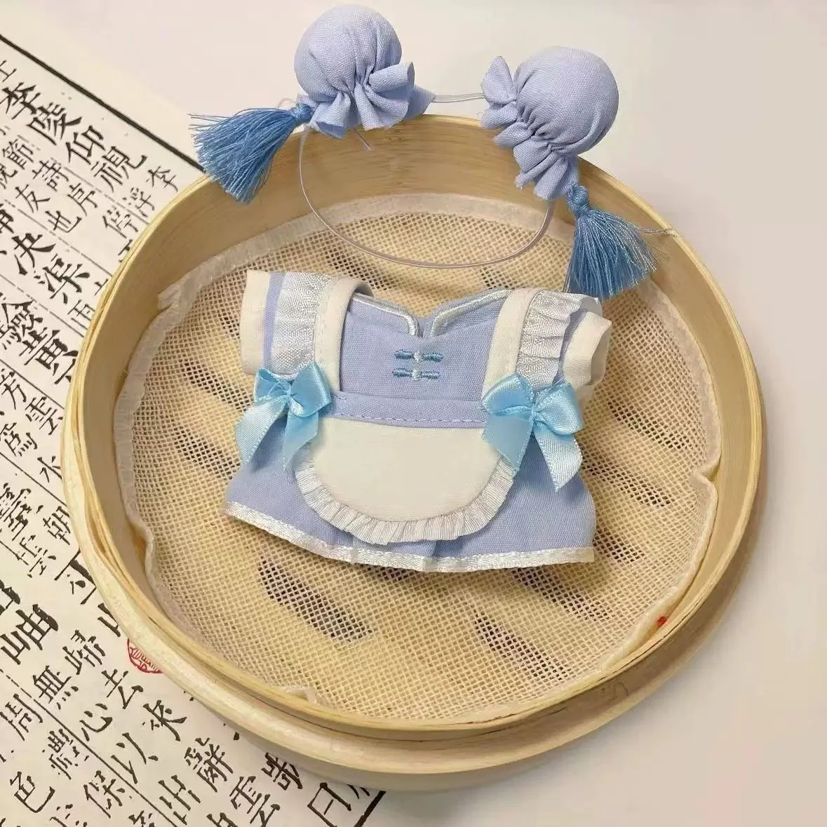 10cm Cotton Doll Chinese Style Dress, High Beauty, Cute Ancient Style Girl Dress, Meatball Head