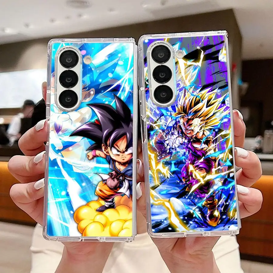 Dragon Ball Son Gohan Case for Samsung Galaxy ZFold3 ZFold6 Z Fold 7 6 5 4 3 ZFold4 ZFold7 ZFold5 Transparent Soft Phone Cover