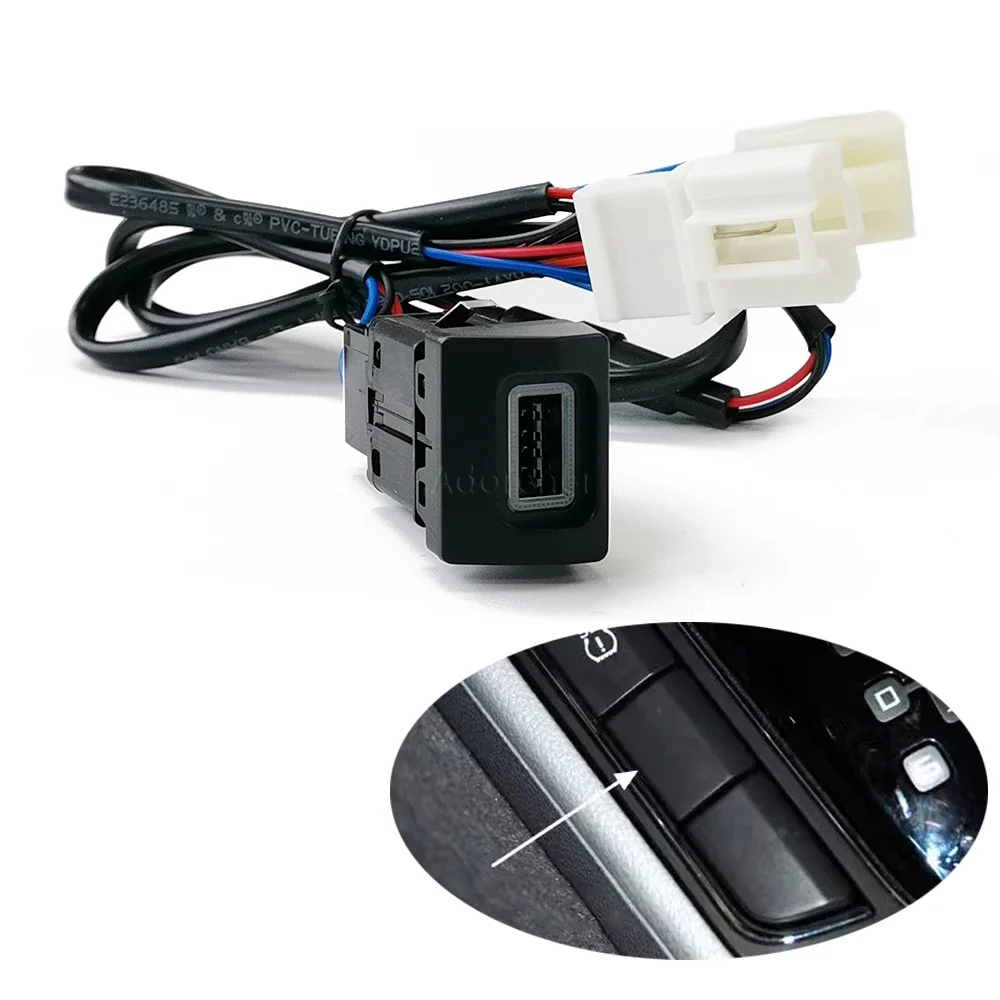 Compatible For Superb 10-13 accessories Car Quick charger QC3.0 USB phone charger socket Interface Outlet Power Adapter