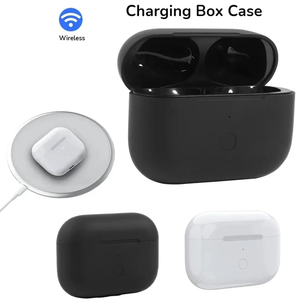 For Airpods pro Wireless Charger Case 600mAh Battery Supports pop-up Windows and Wireless Charging, With LED Lights