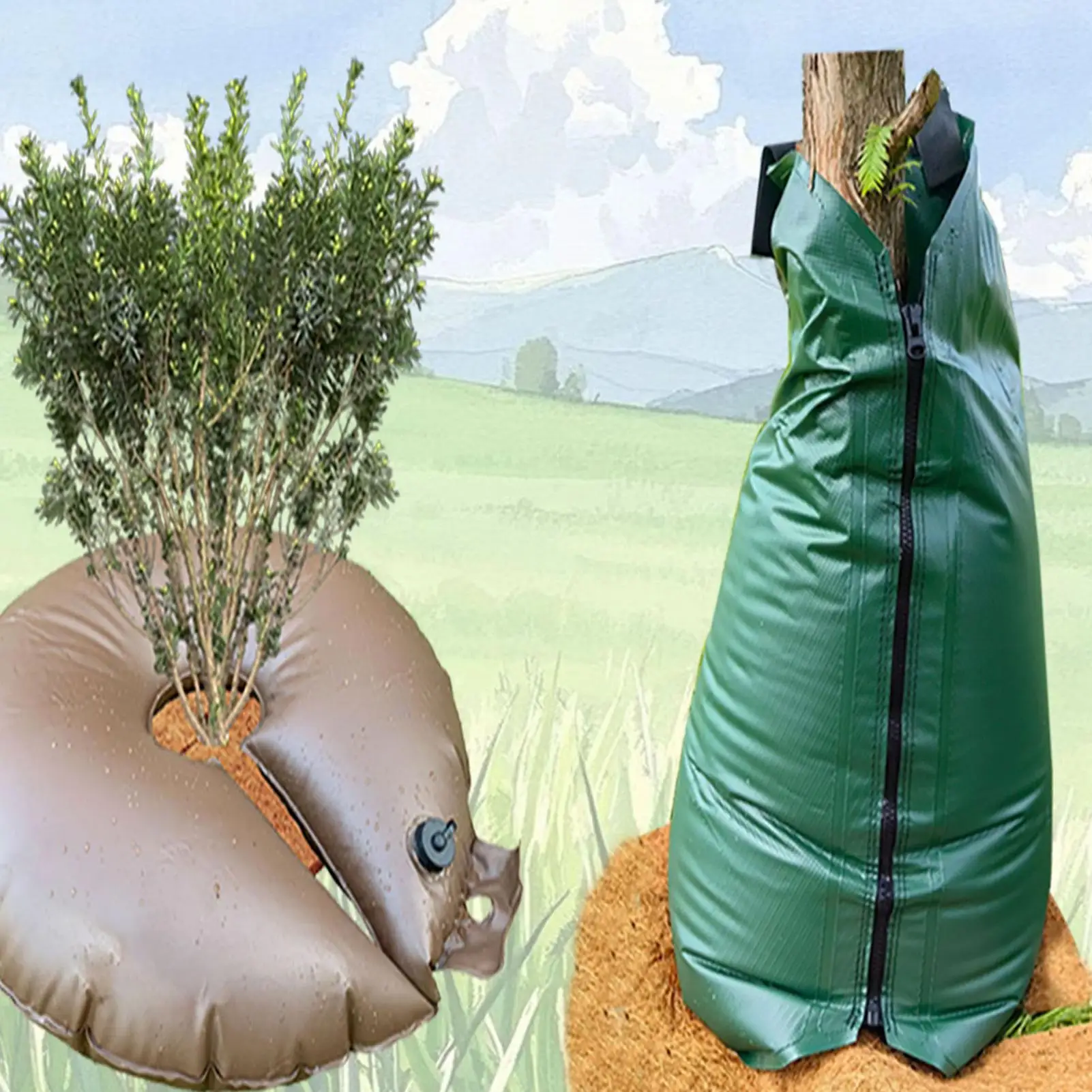 Watering Bags For New Trees 20 Gallons Tree Water Bag Slow Release Irrigation System For Landscaping Outdoor Shrub Lawn Backyard