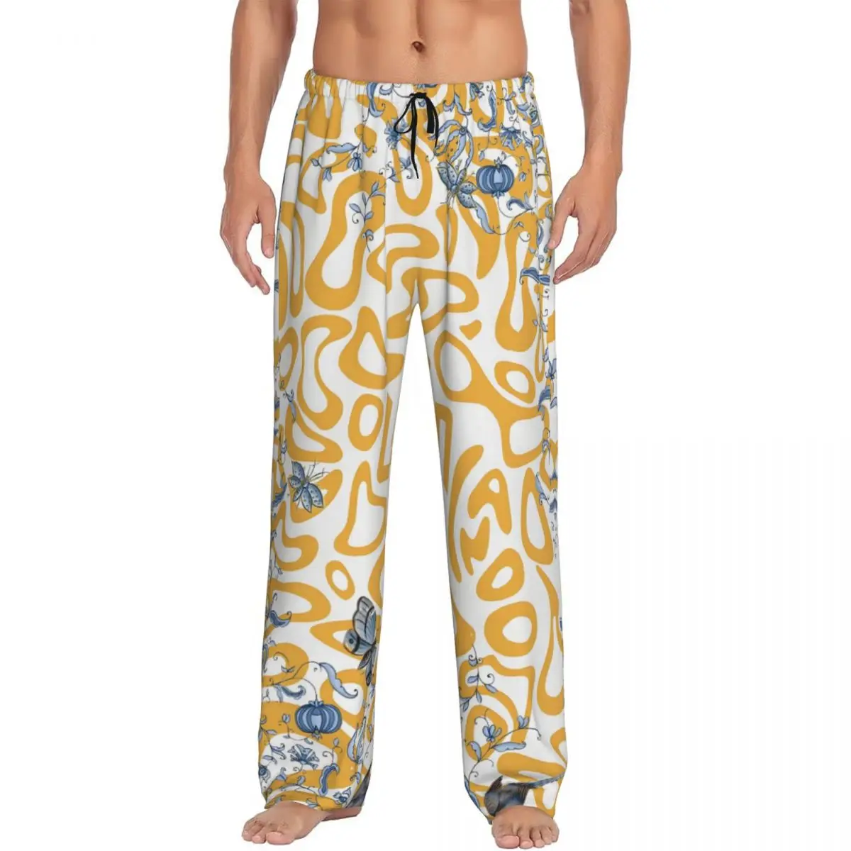 Custom Men Racer Lando Norris Pajama Pants Print Sleep Sleepwear Bottoms with Pockets