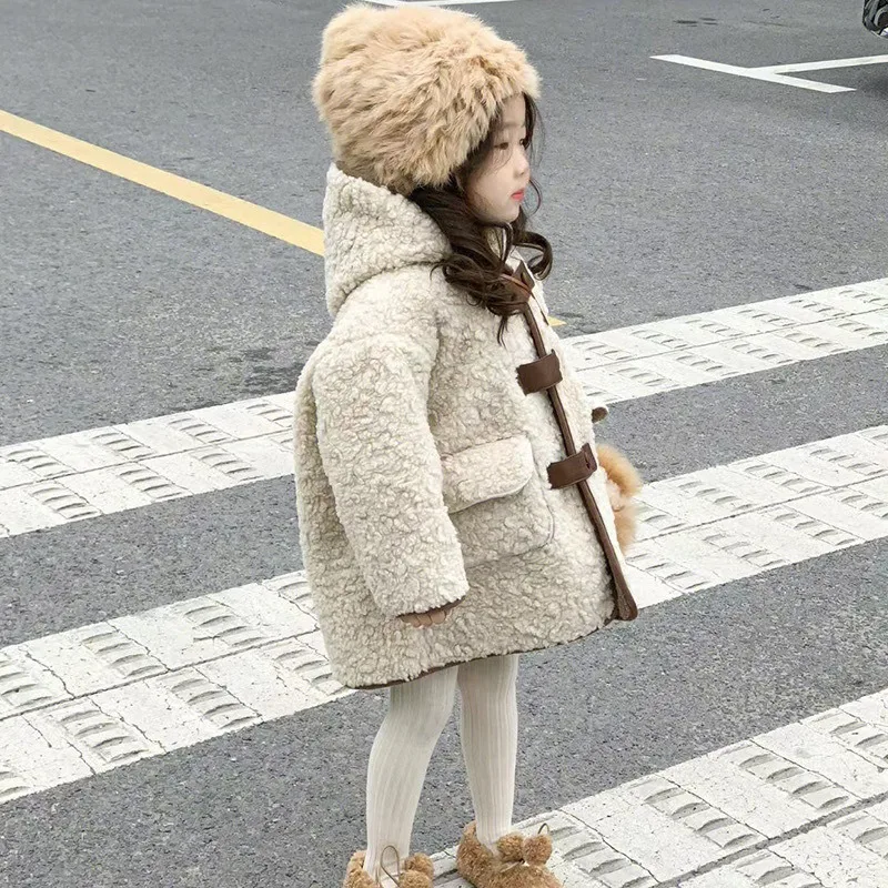 Fleece Fashion Hooded Coat Winter Clothes for Girls & Boys Cozy Kids Jackets Stylish & Warm Winter Clothes for Girls