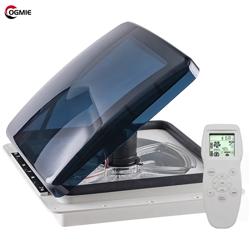 OGMIE Hot Sale 400*400mm RV Roof Hatch Skylight Manual Operation Motorhome Accessories Car Windows
