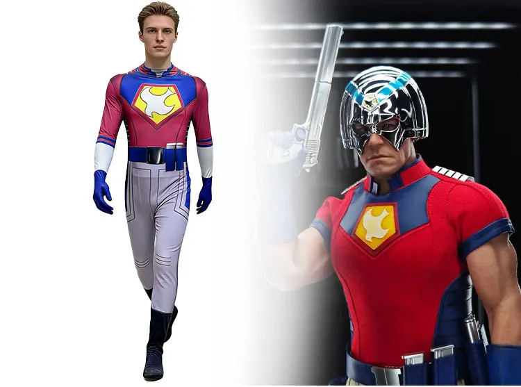 Peacemaker Costume Cosplay Adult Kids Superhero Costume Men Boys Halloween Costume for Adult Kids