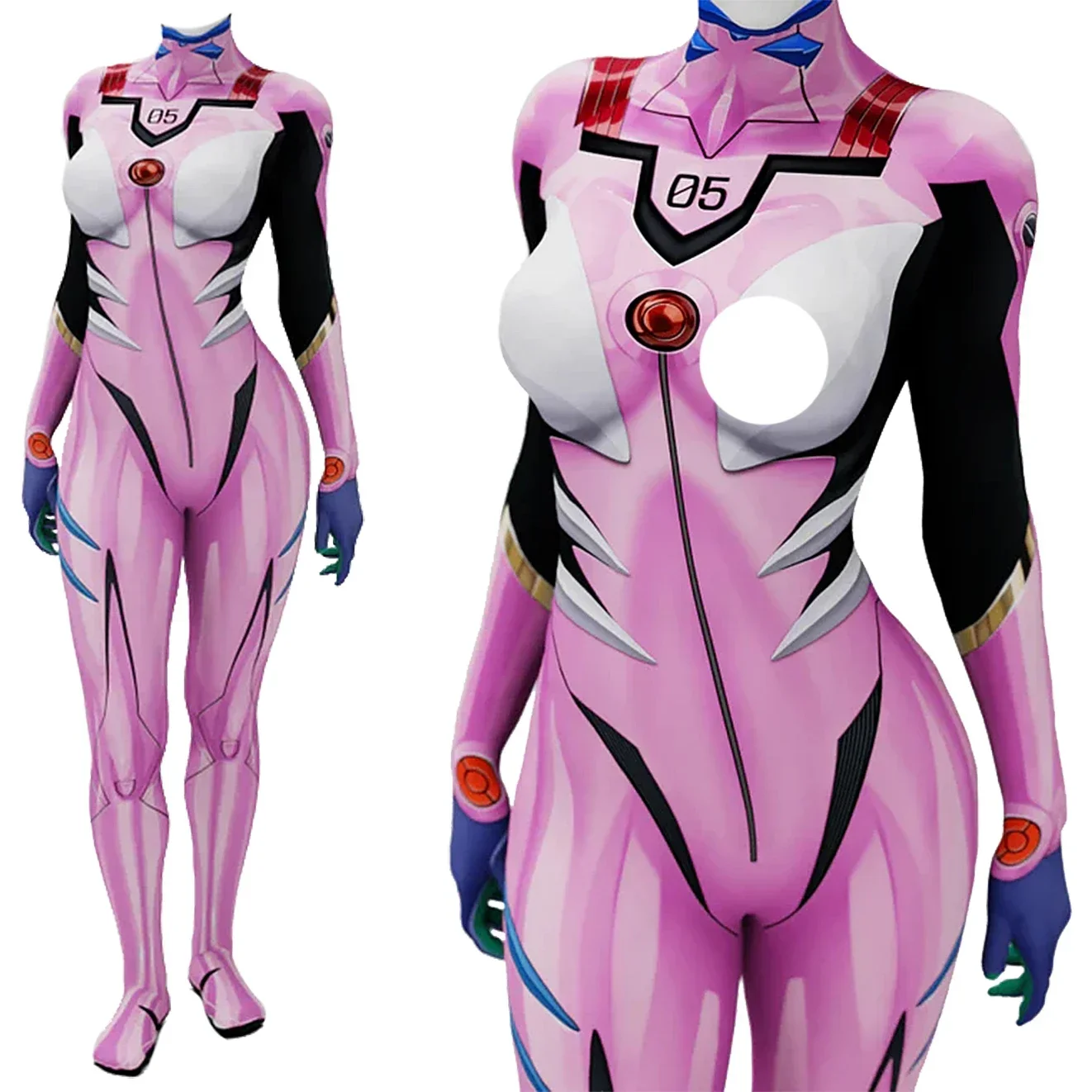 Anime EVA 05 Makinami Cosplay Costume Superhero Woman Girls Bodysuit Catsuit 3D Printed Spandex Zentai Halloween Costume 2025