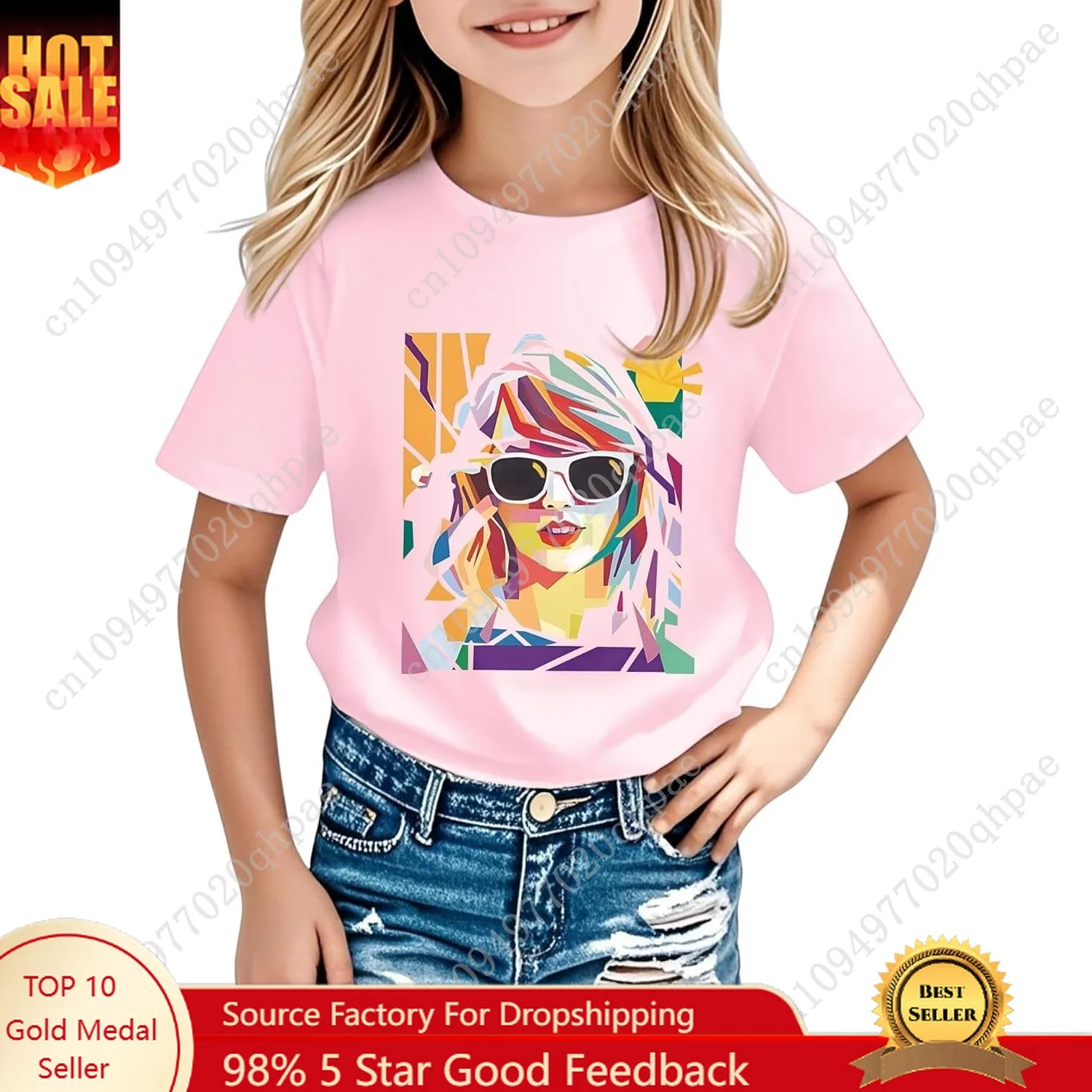 Girl Country Music T-Shirt - Kids Singer Letters Graphic Birthday Shirts Gifts Fan Song Tour Concert Outfit Top