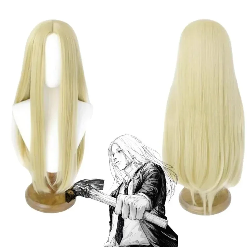 Anime Sakamoto Days Shishiba Cosplay Wig Blonde Yellow Long Hair Assassin Osaragi Halloween Party Convention Women Men Wigs