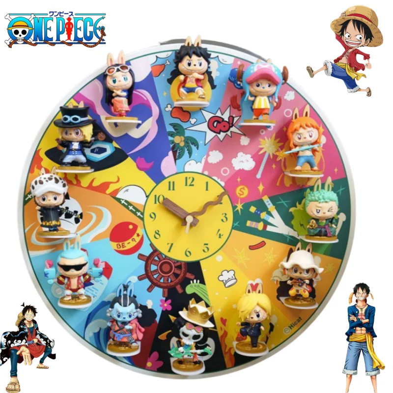 One Piece Monkey· D·Luffy Tony Tony Chopper Cute Peripheral Wall Clock Boy Bedroom Handsome Decoration Clock Beautiful Gift