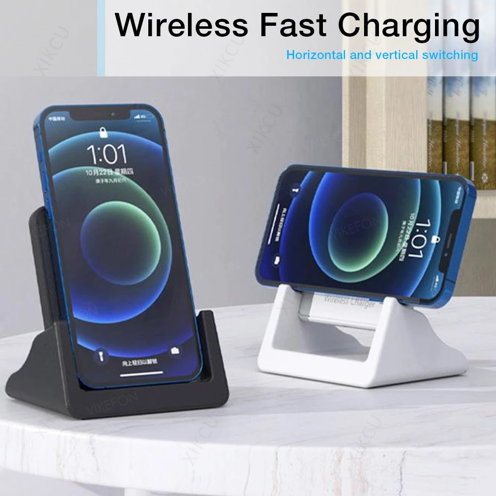 Desktop Removable Phone Holder Stand Chargers Pad For iPhone 16 15 14 13 12 Samsung Xiaomi Wireless Charger Fast Charging Dock