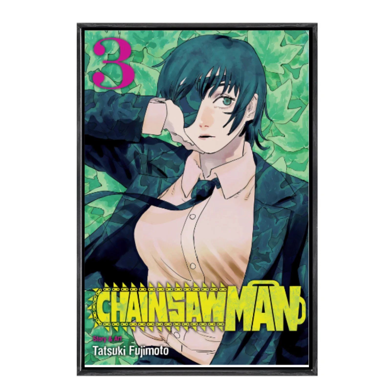 Japanese Manga Multi-Size Canvas Poster Double Framed Wall Art, Chainsaw Man Home Decor for Living Room Bedroom