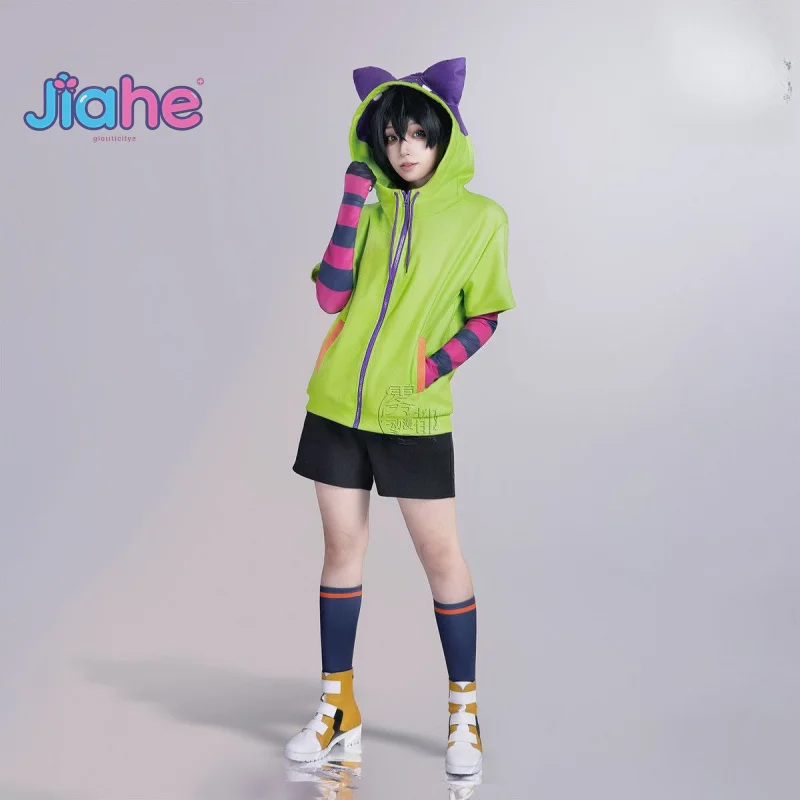 MIYA Anime SK8 the Infinity Cosplay Costume Men women casual hoodies shorts wig shoes tails Halloween Christmas Miya uniform