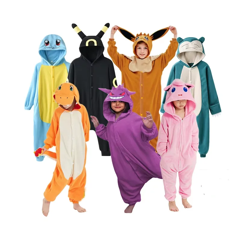 Cartoon Kigurumi Dragon Onesie Boys Halloween Festival Party Cosplay Costume Kids Pajama Children Charizard One Piece Outfit