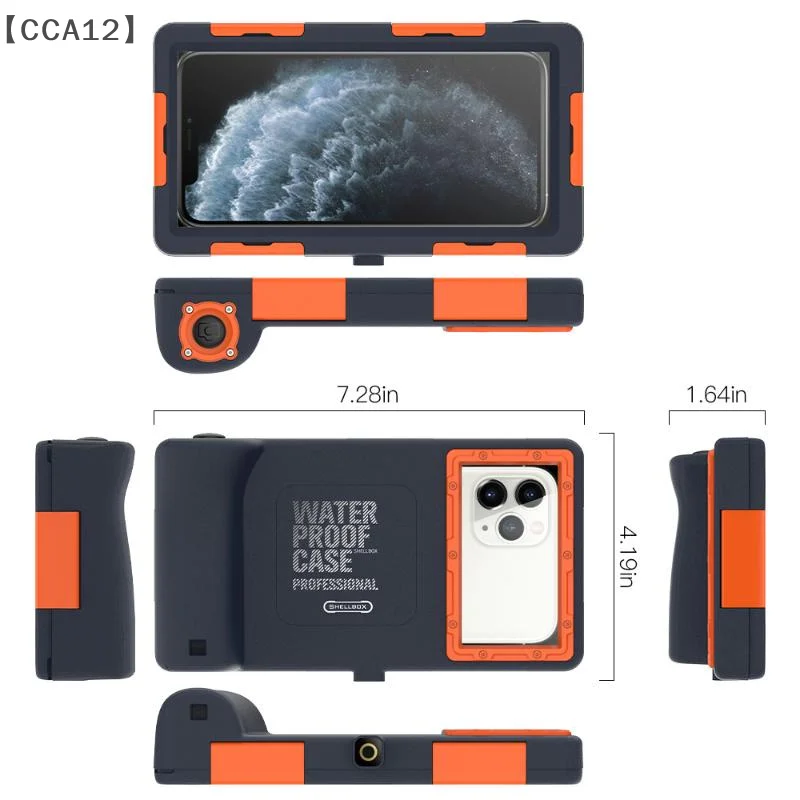 〔CCA12〕Waterproof Phone Case Holsters15m Diving 50ft Swimming Premium Protective Housing Lanyard For Phone Samsung 6.8" Phone