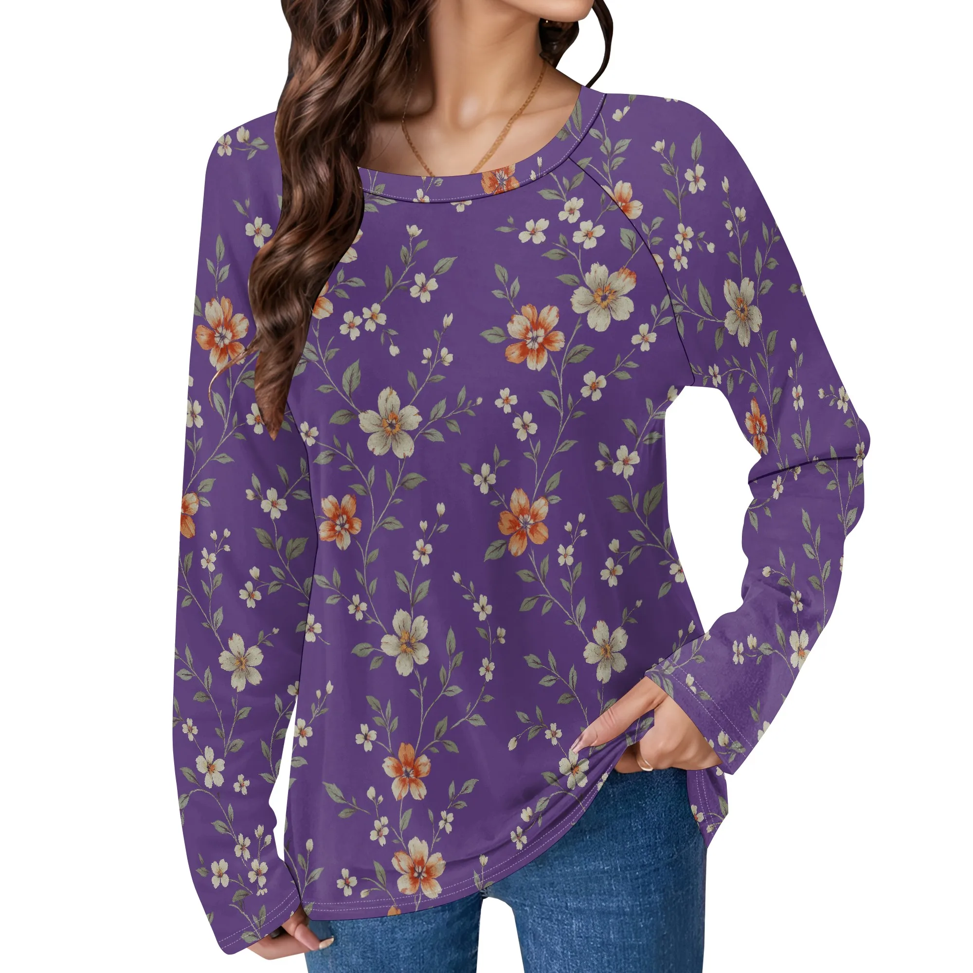 Women Boho Blouses Dressy Casual Long Sleeve Fall Tops Pleated Loose Fit Tunic Blouses T Shirts 2025 Trendy Clothes