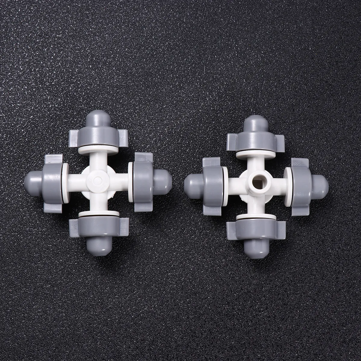 10pcs Miniature Drip Irrigation Nozzle Four-Way Atomizing Sprayer For Garden Watering Detachable Lawn Misting Nozzle Agriculture