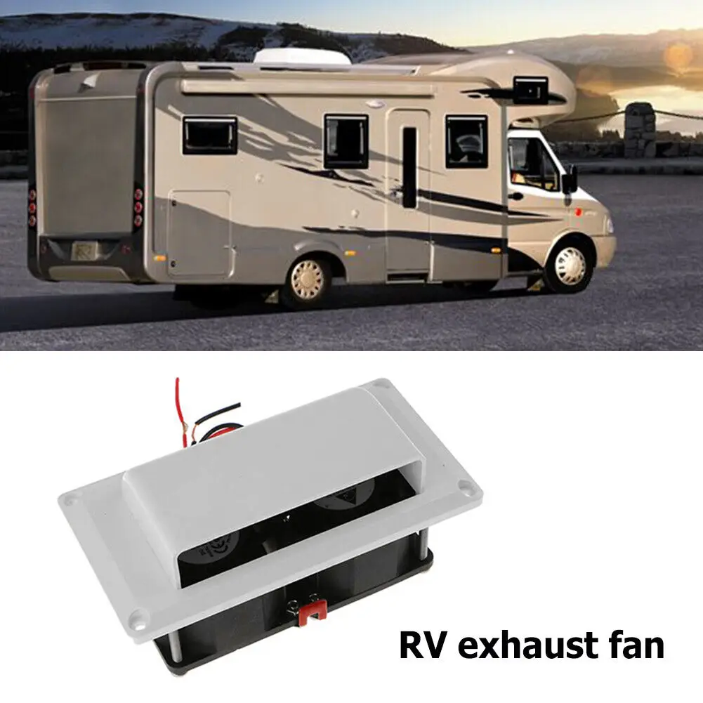 1PC Caravan Side Air Vent Ventilation Car Accessories For Camper Trailer Motorhome Boat Marine Yacht DC12V Exhaust Fan