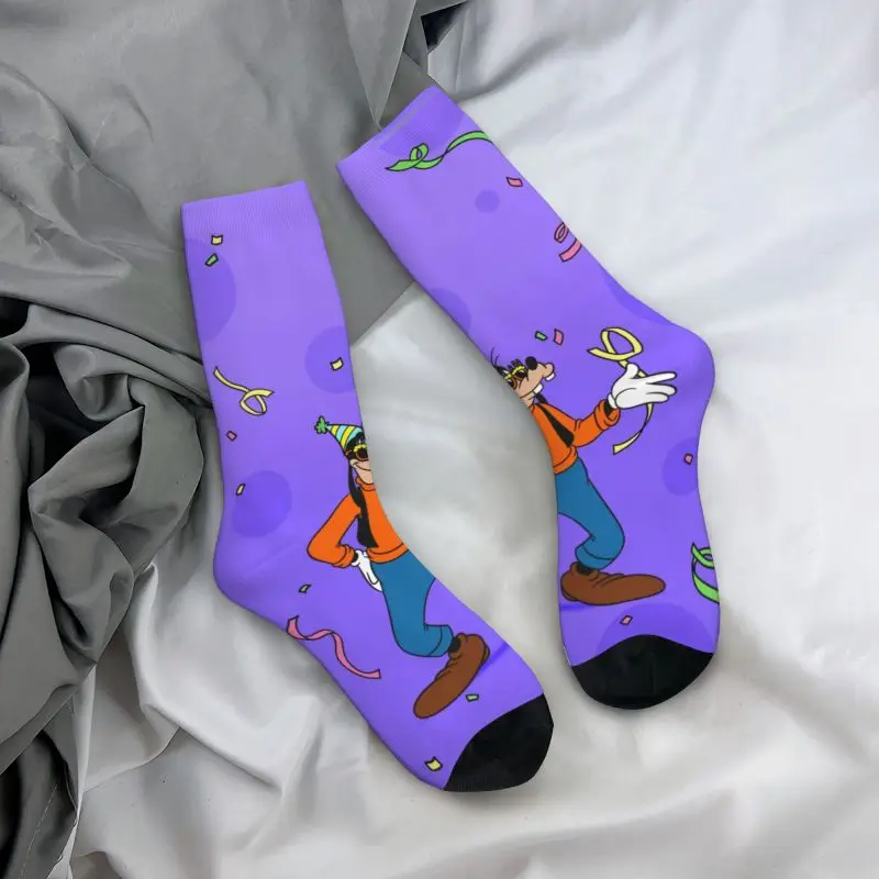 Custom Goofy Goof Men Women Crew Socks Unisex Cute 3D Printed Anime Cartoon Dress Socks