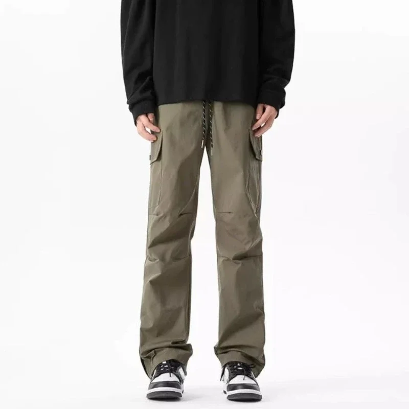 Joggers Trousers Man Wide Work Wear Fashion Techwear New In Cheapest Cheap Slacks Y2k Vintage Street Nylon Cargo Pants for Men