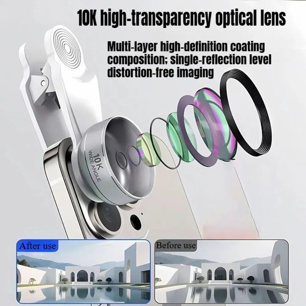 wide-angle lens high-definition camera mobile phone live broadcast external glass lens photo live broadcast lip-syncing