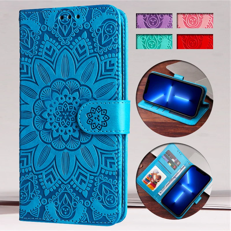 Luxury 3D Sun Flower Wallet Flip Case For Samsung Galaxy A36 A56 A26 5G A16 4G A06 A165F Shockproof PU+TPU Leather Phone Cover