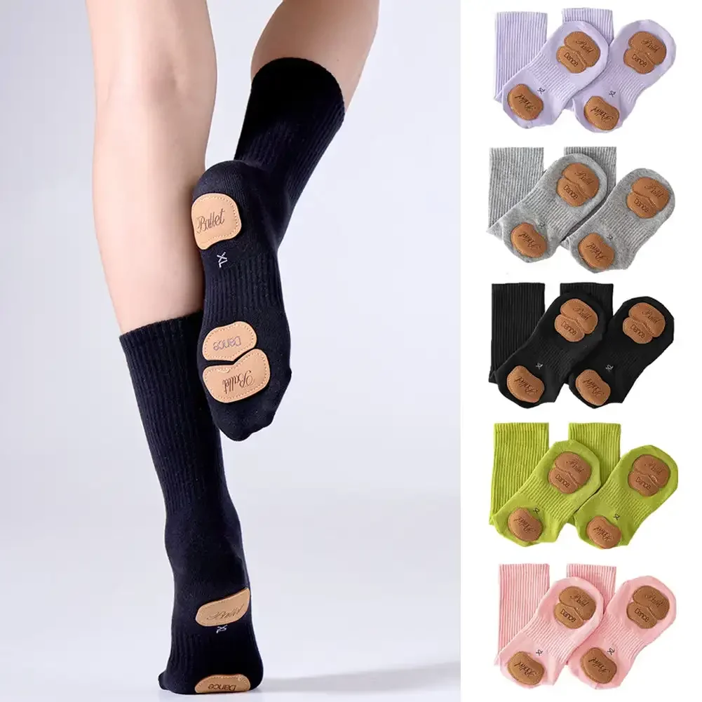 Non Slip Modern Dance Yoga Socks Girls Women Men Cotton Socks Ballet Socks Pilates Yoga Kids Adults Dance Stockings