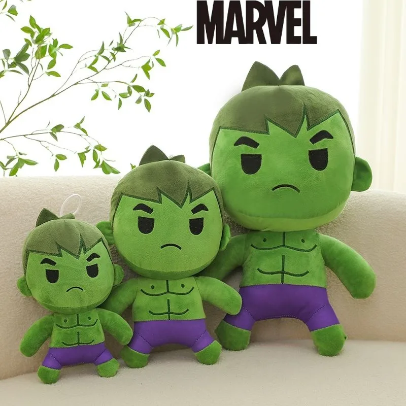 Marvel peripheral movie cute cartoon Hulk new stylish plush toy, personalized cloth doll, fabric doll gift for boys and girls