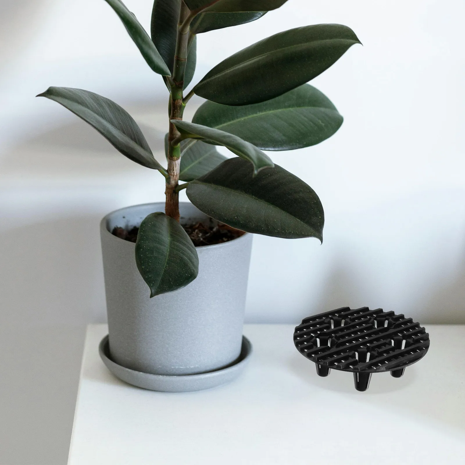 10Pcs Invisible Flower Pot Riser Anti-Skid Pot Feet for Patios Plant Display Stand with Improved Ventilation Indoor Plant Level