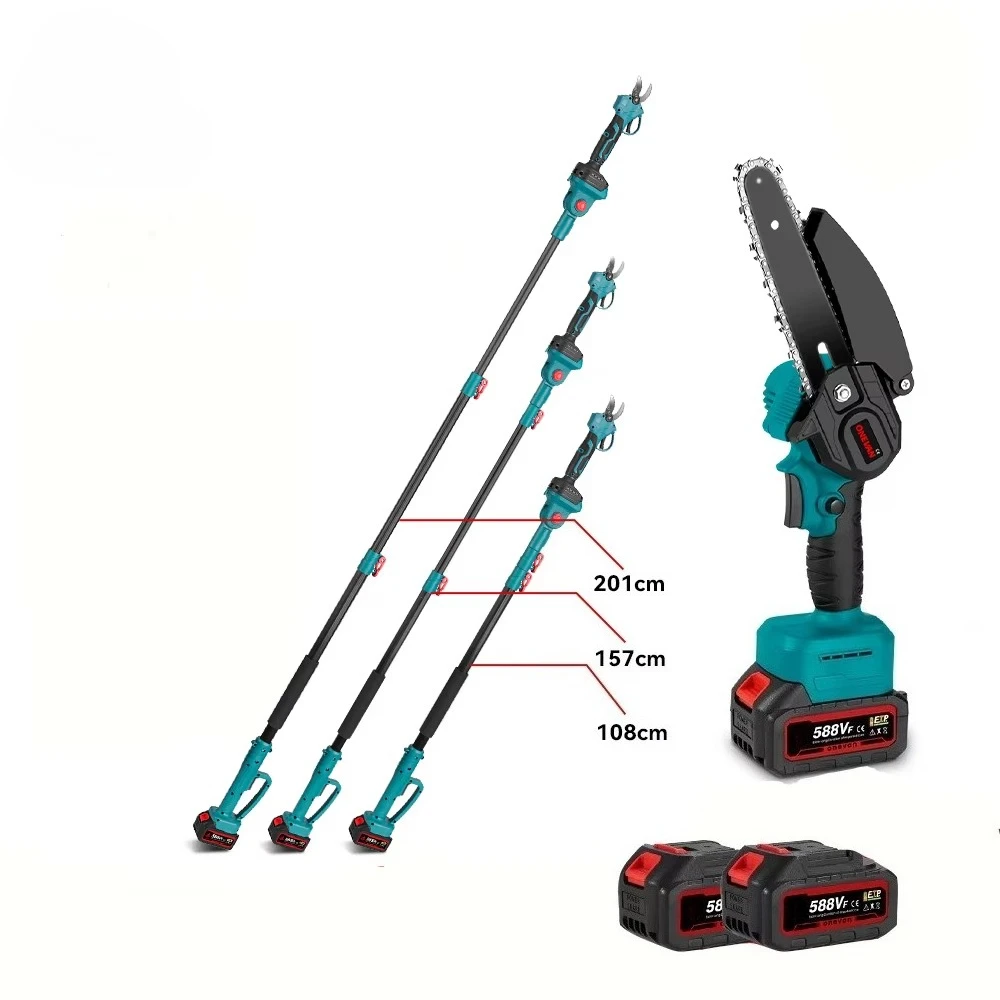 Brushless Electric Long Reach Pole Cordless Pruner Lithium Pruning Shears