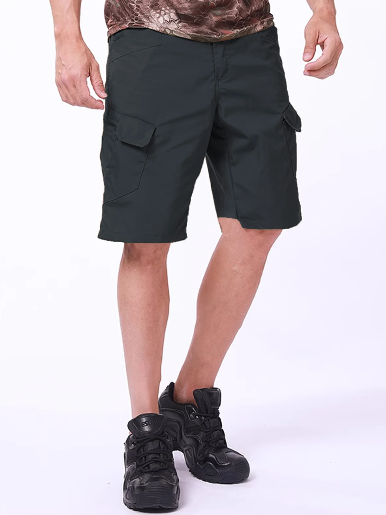 Men's Cargo Shorts Summer Tactical Casual Pants Multi-pocket Outdoor Workwear Waterproof Wear-Resistant