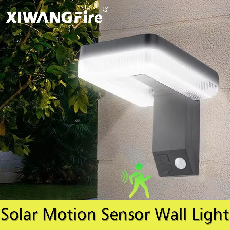 Foldable LED 120° Solar Light Outdoor Wall Lamp Waterproof Spotlights Lamp Motion Sensor Solar 3 Modes Street Light Garden Decor