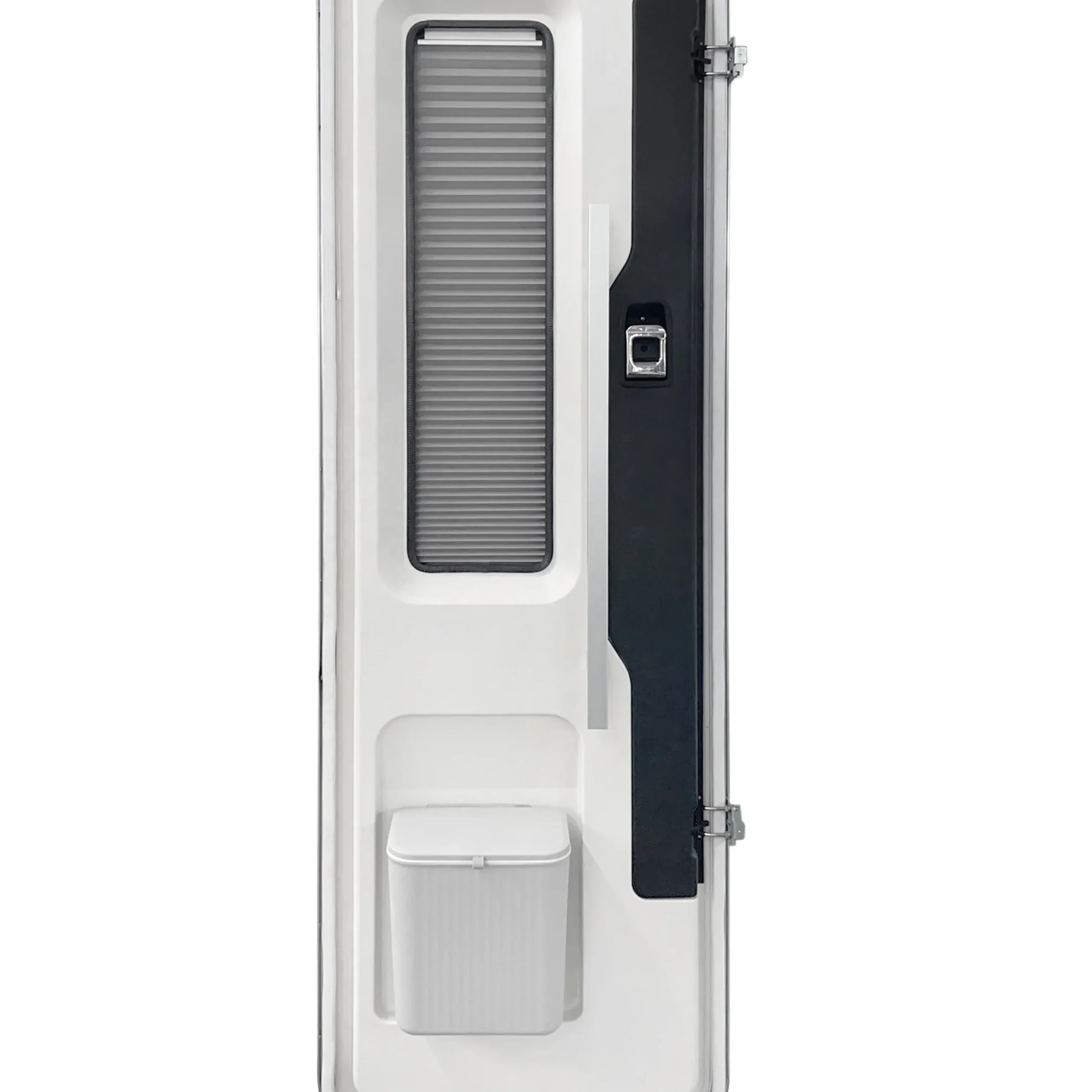 European Style White Aluminum Alloy 4R90 Caravan Door Double Glazing Acrylic Tempered Glass Left Hinge Locks E-Mark Certified