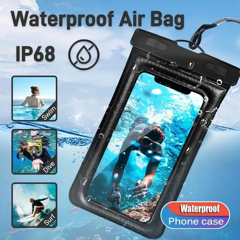 Universal Waterproof Phone Case Water Proof Bag For iPhone 15 14 13 12 11 Pro Max X Xiaomi 13 Samsung S23 Ultra Swim Cover