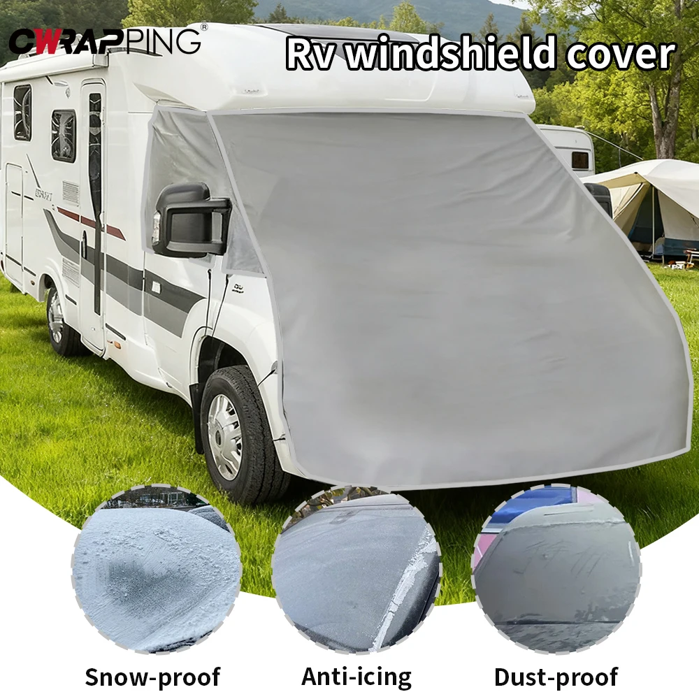 Caravan RV Windscreen Frost Cover Bonnet Cover Car Protector Campervan Accessories Breakwind Tent RV Protector Accessory