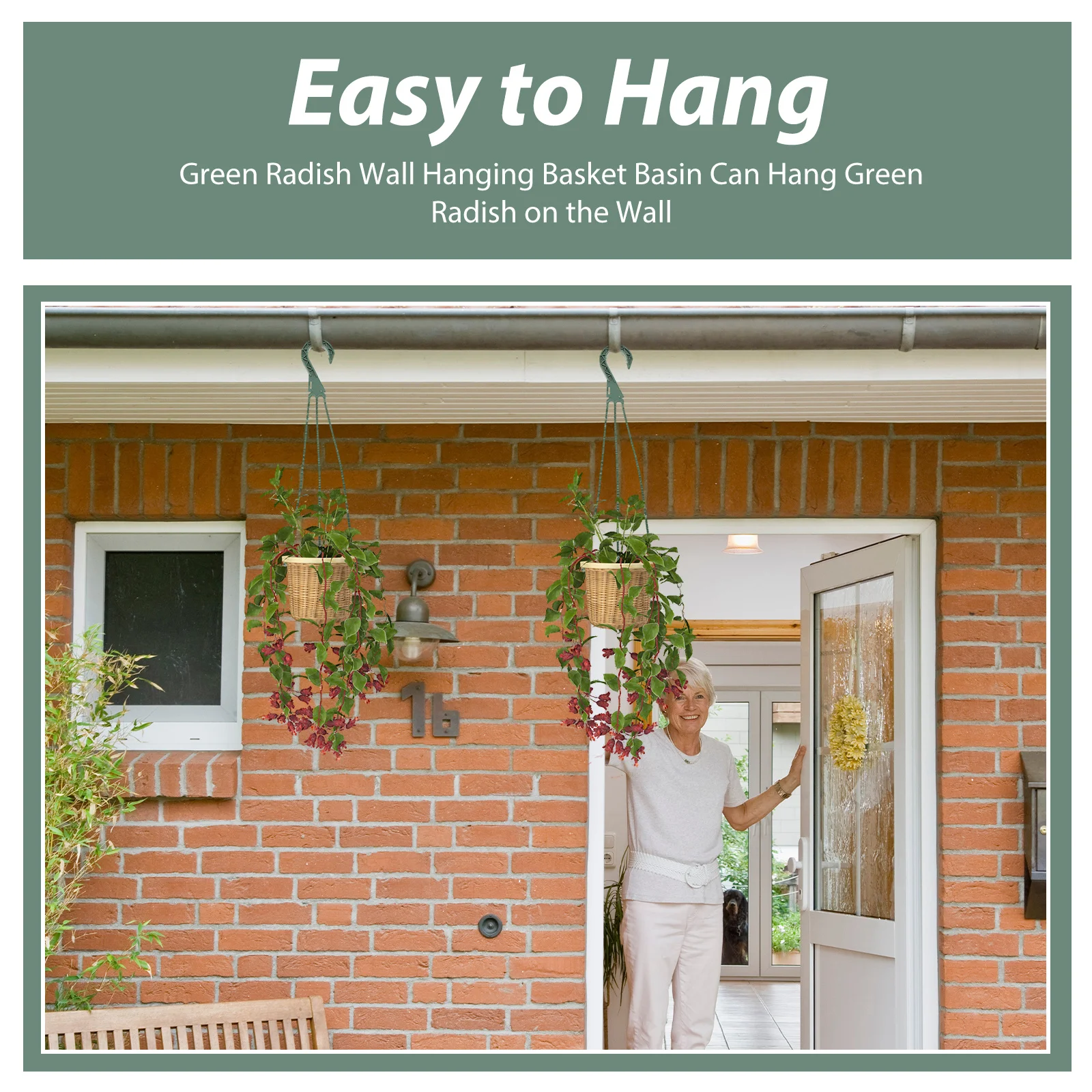 5Pcs Sturdy Plant Pot Hangers Practical Flowerpot Hooks for Indoor Outdoor Use Simple Setup Long-Lasting Plant Pot Hanger