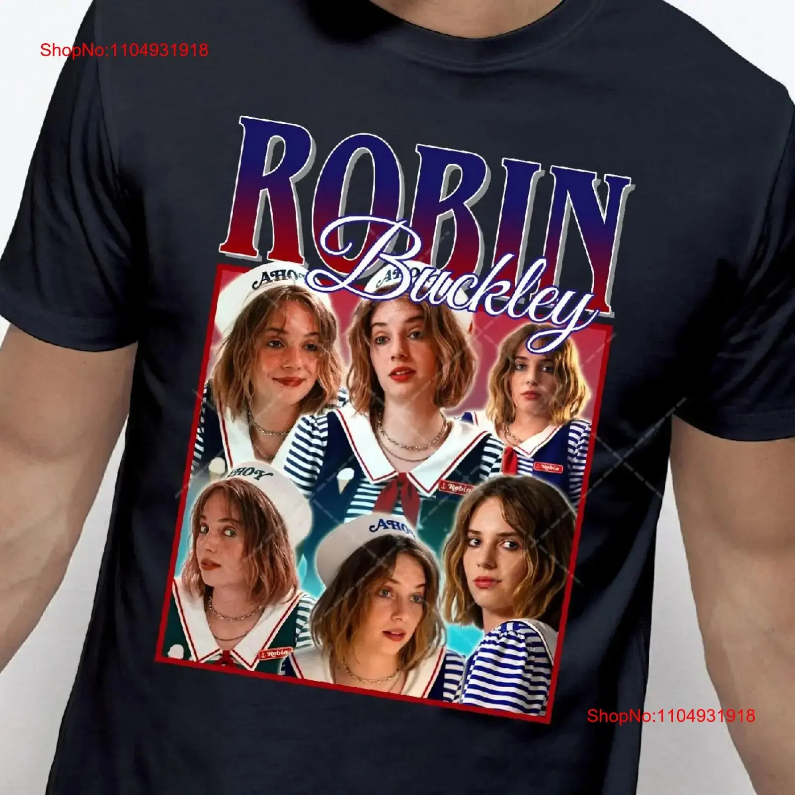 Robin Buckley Vintage T Shirt Maya Hawke Homage Fan Retro 90s Sweater Merch vintage Washed Casual graphic homme Soft Slightly
