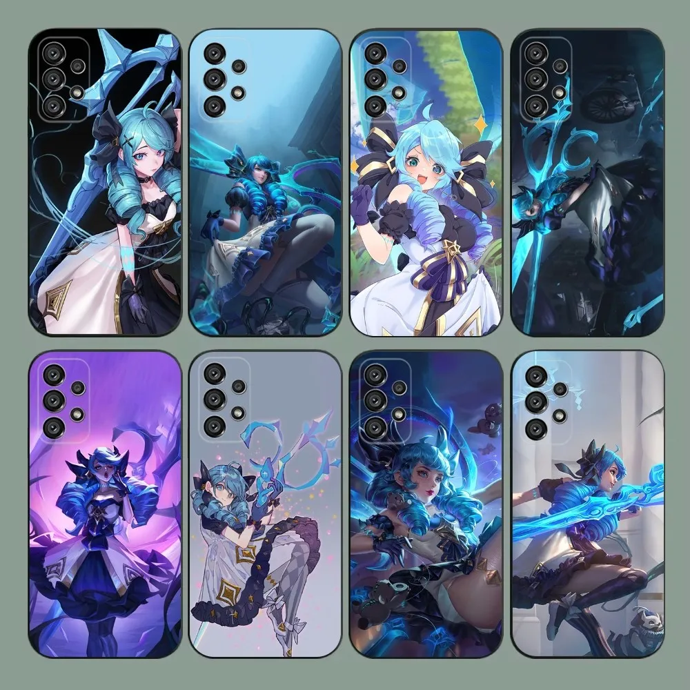 LOL Gwen Phone Case For Samsung Galaxy A20,A21s,A22,A31,A32,A52,A53,A72,73,A80,A91 Soft Black Cover